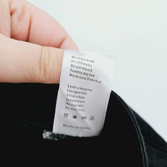 KanCan Mid Rise Zip Cuff Ankle Jeans 3XL 20W Black Raw Hem Crop Plus Stretch New - Picture 7 of 10